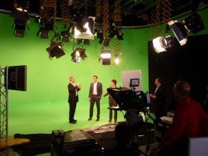 Big green screen studio setup Big green screen studio setup