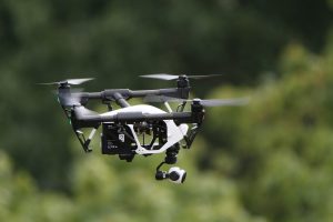 camera drone in flight